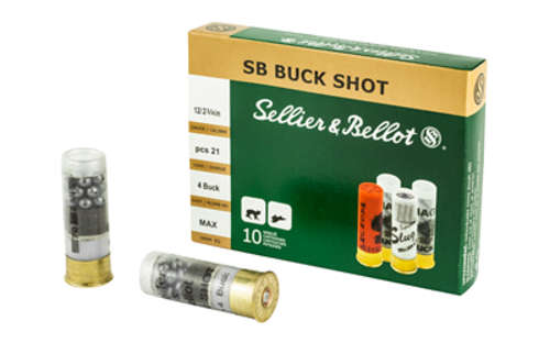 Ammunition Sellier&Bellot Shotshell 12Gauge S&B 12GA 2.75 1.12OZ 04 21PEL 10/250